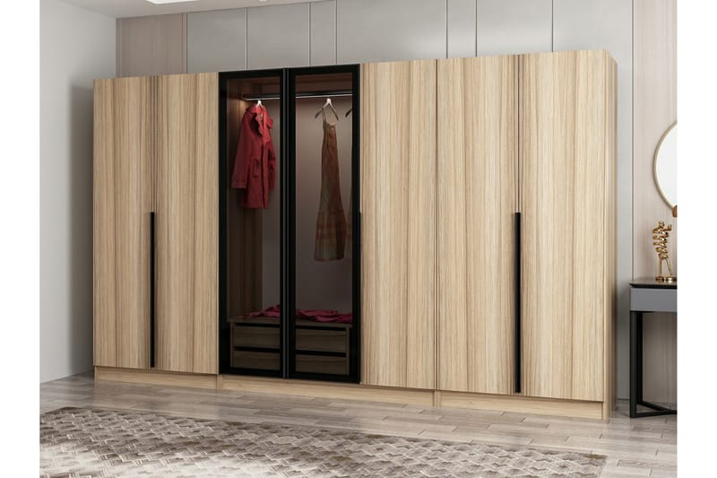 Fruitland Garderobe 315 cm - Eik - Oppbevaring - Klesoppbevaring - Garderober & garderobesystem