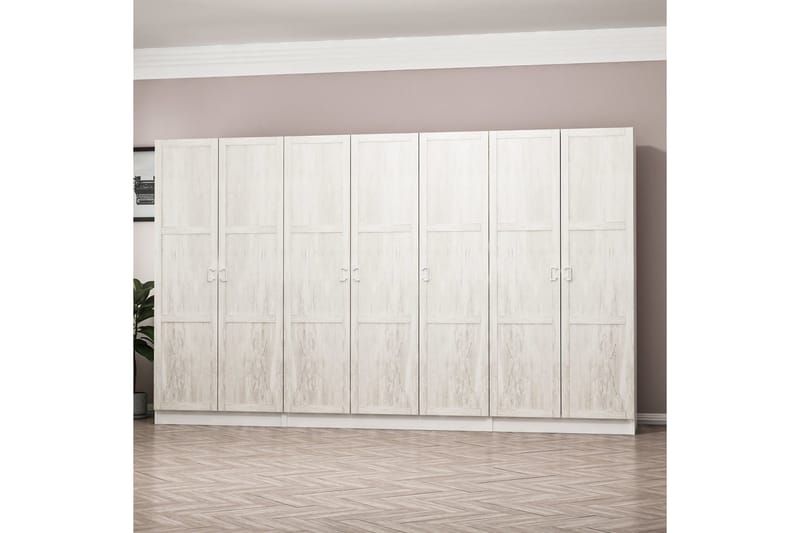 Fruitland Garderobe 315 cm - Hvit - Oppbevaring - Klesoppbevaring - Garderober & garderobesystem