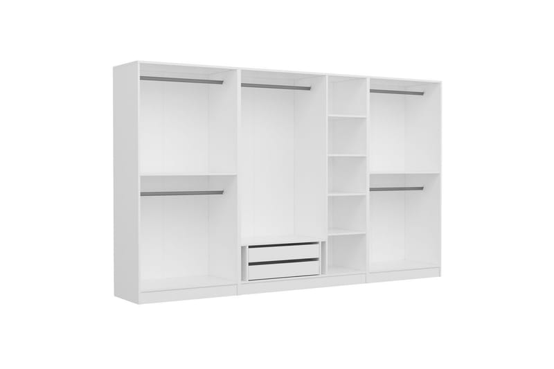 Fruitland Garderobe 315 cm - Hvit - Oppbevaring - Klesoppbevaring - Garderober & garderobesystem