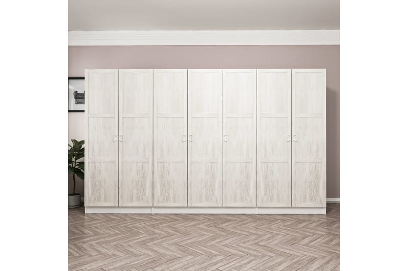 Fruitland Garderobe 315 cm - Hvit - Oppbevaring - Klesoppbevaring - Garderober & garderobesystem