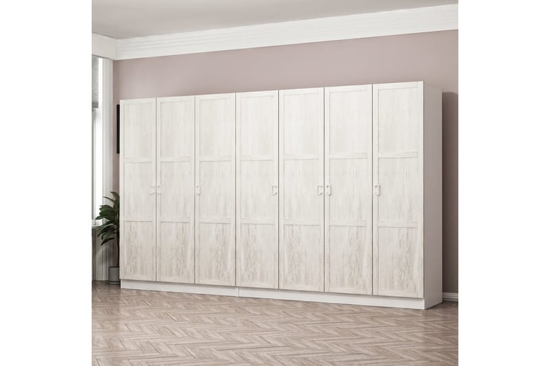 Fruitland Garderobe 315 cm - Hvit - Oppbevaring - Klesoppbevaring - Garderober & garderobesystem