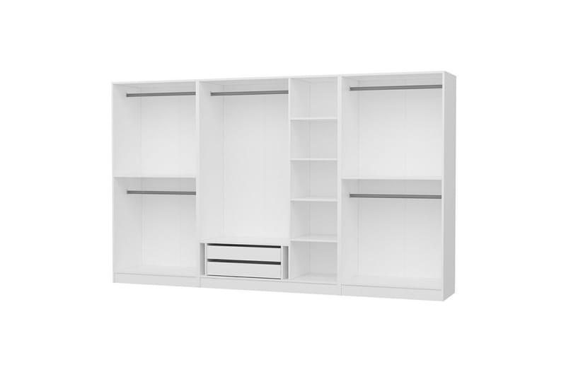 Fruitland Garderobe 315 cm - Hvit - Oppbevaring - Klesoppbevaring - Garderober & garderobesystem