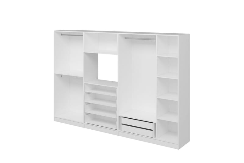 Fruitland Garderobe 315 cm - Hvit - Oppbevaring - Klesoppbevaring - Garderober & garderobesystem