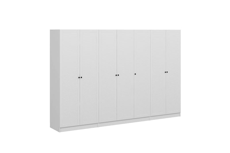 Fruitland Garderobe 315 cm - Hvit - Garderober & garderobesystem - Garderobeskap & klesskap