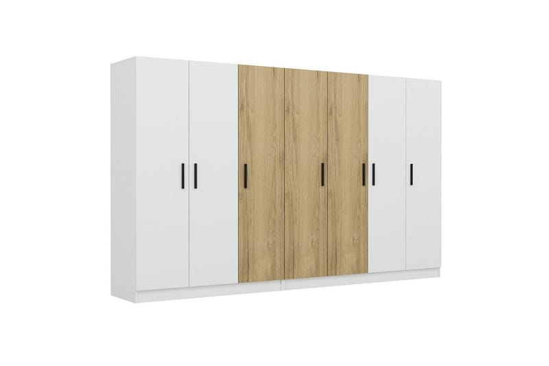 Fruitland Garderobe 315 cm - Hvit/Brun - Oppbevaring - Klesoppbevaring - Garderober & garderobesystem