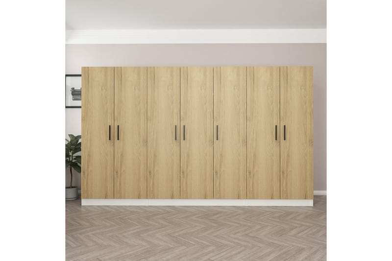 Fruitland Garderobe 315 cm - Valnøtt - Oppbevaring - Klesoppbevaring - Garderober & garderobesystem