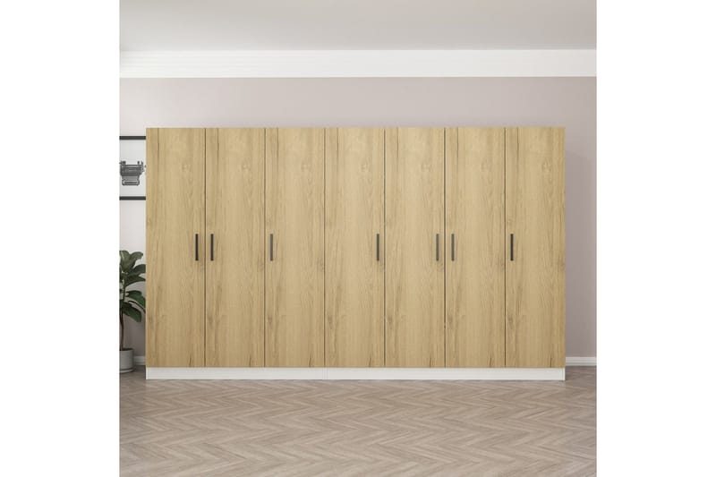 Fruitland Garderobe 315 cm - Valnøtt - Oppbevaring - Klesoppbevaring - Garderober & garderobesystem