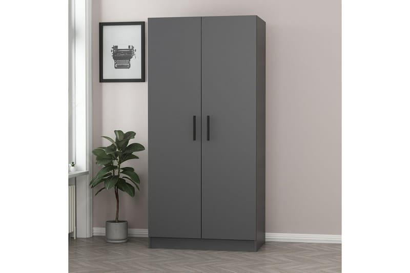 Fruitland Garderobe 90 cm - Antrasitt - Oppbevaring - Klesoppbevaring - Garderober & garderobesystem