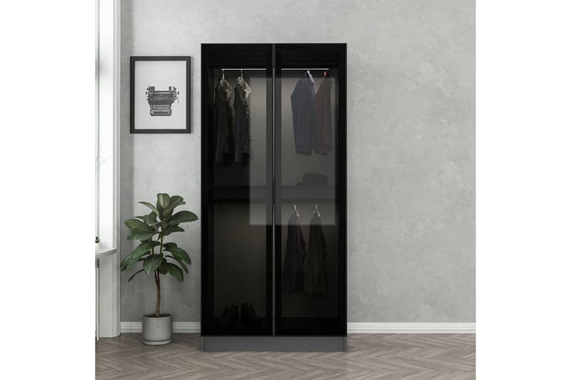 Fruitland Garderobe 90 cm - Antrasitt - Oppbevaring - Klesoppbevaring - Garderober & garderobesystem