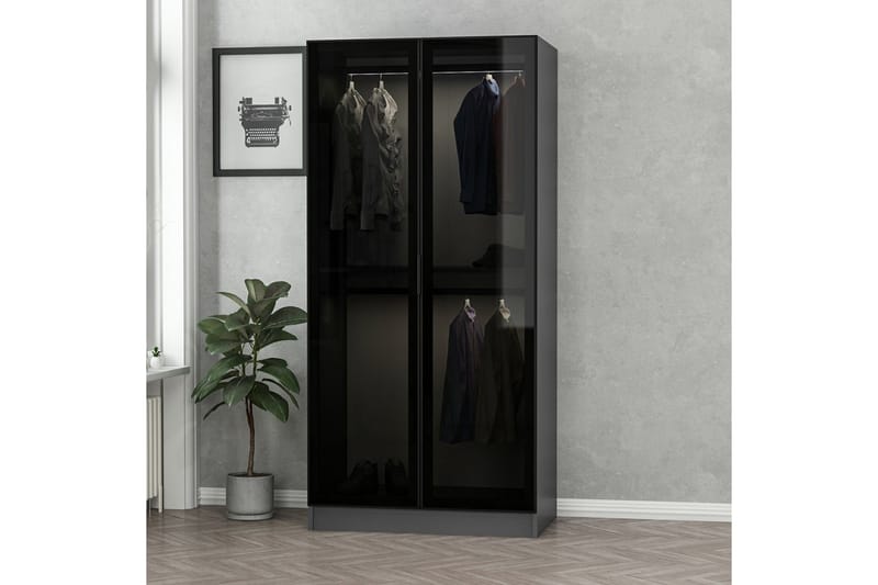 Fruitland Garderobe 90 cm - Antrasitt - Oppbevaring - Klesoppbevaring - Garderober & garderobesystem