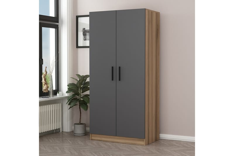 Fruitland Garderobe 90 cm - Antrasitt - Oppbevaring - Klesoppbevaring - Garderober & garderobesystem