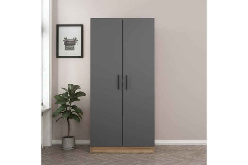 Fruitland Garderobe 90 cm - Antrasitt - Oppbevaring - Klesoppbevaring - Garderober & garderobesystem