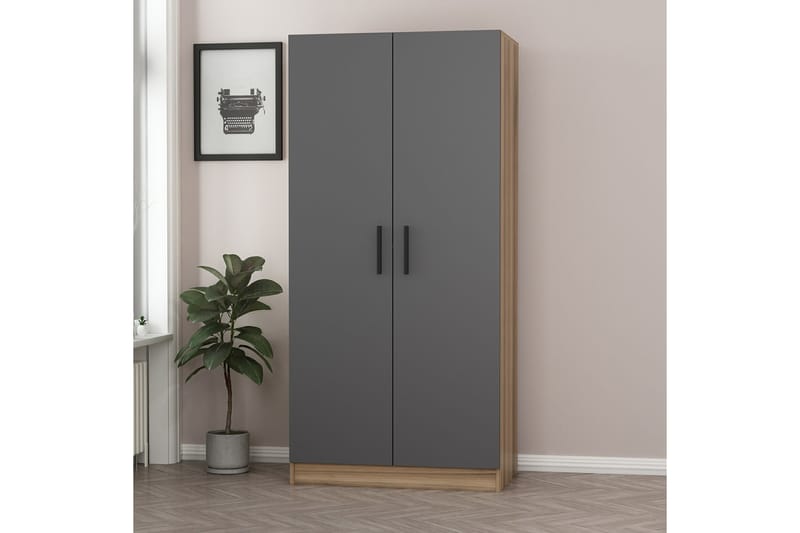 Fruitland Garderobe 90 cm - Antrasitt - Oppbevaring - Klesoppbevaring - Garderober & garderobesystem