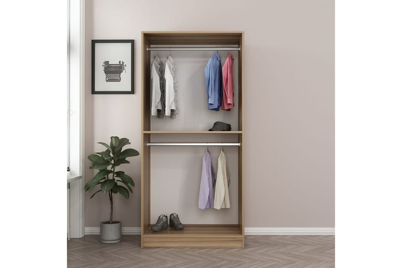 Fruitland Garderobe 90 cm - Antrasitt - Oppbevaring - Klesoppbevaring - Garderober & garderobesystem