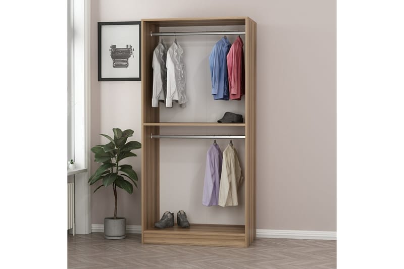 Fruitland Garderobe 90 cm - Antrasitt - Oppbevaring - Klesoppbevaring - Garderober & garderobesystem