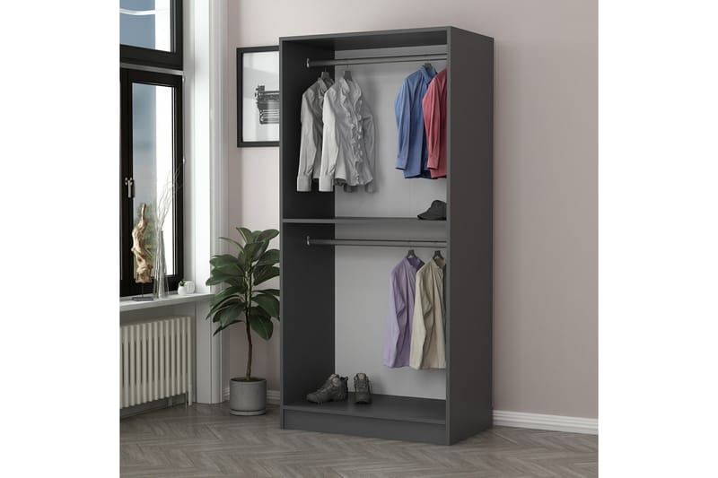 Fruitland Garderobe 90 cm - Antrasitt - Garderober & garderobesystem - Garderobeskap & klesskap