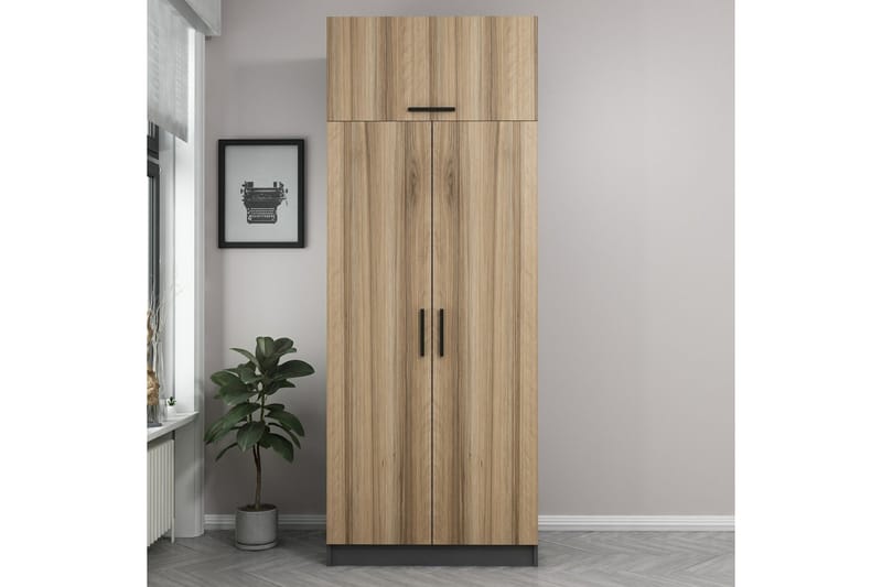 Fruitland Garderobe 90 cm - Antrasitt - Oppbevaring - Klesoppbevaring - Garderober & garderobesystem