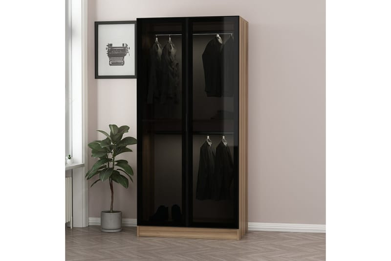 Fruitland Garderobe 90 cm - Brun - Oppbevaring - Klesoppbevaring - Garderober & garderobesystem