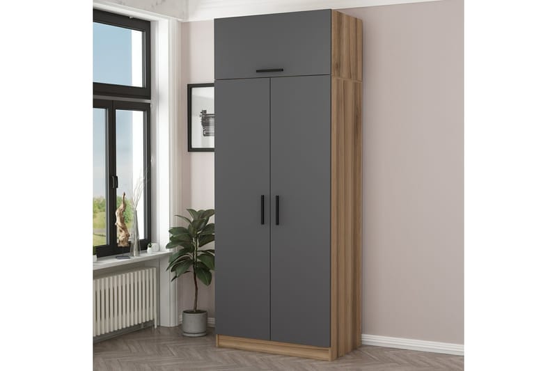 Fruitland Garderobe 90 cm - Brun - Oppbevaring - Klesoppbevaring - Garderober & garderobesystem