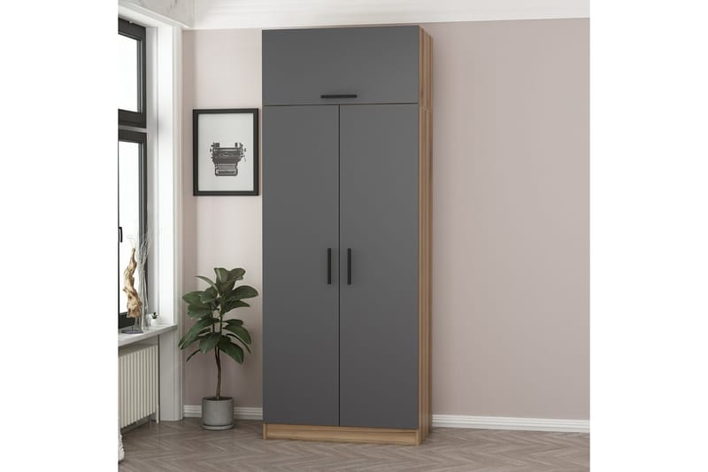 Fruitland Garderobe 90 cm - Brun - Oppbevaring - Klesoppbevaring - Garderober & garderobesystem