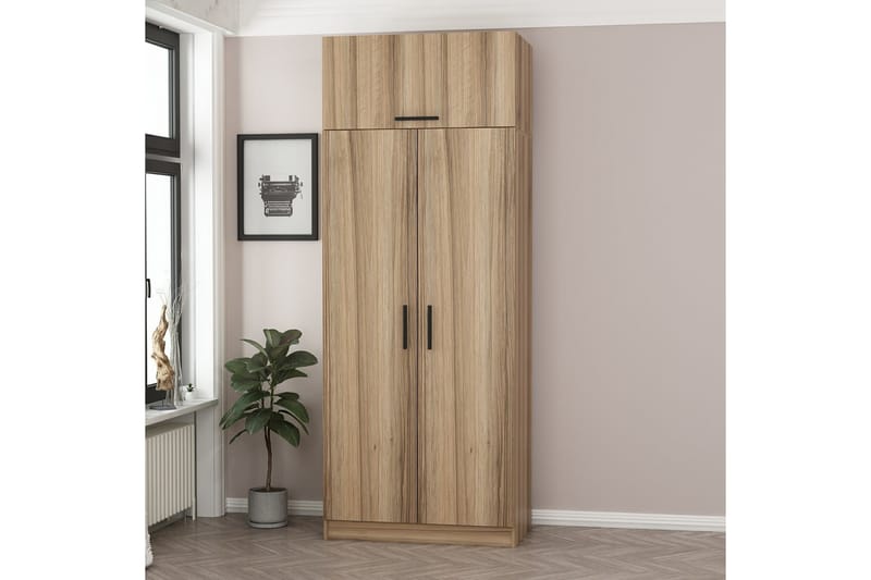 Fruitland Garderobe 90 cm - Eik - Oppbevaring - Klesoppbevaring - Garderober & garderobesystem