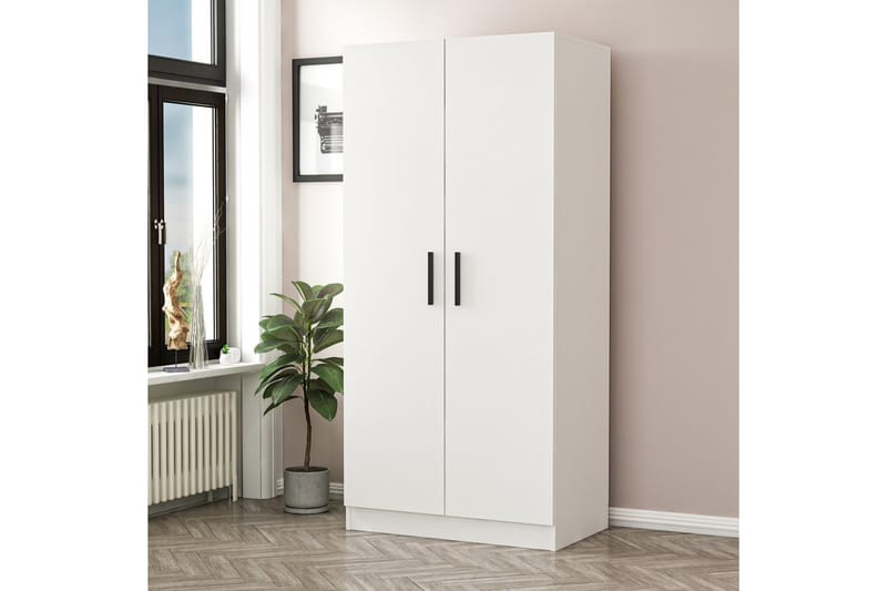 Fruitland Garderobe 90 cm - Hvit - Oppbevaring - Klesoppbevaring - Garderober & garderobesystem