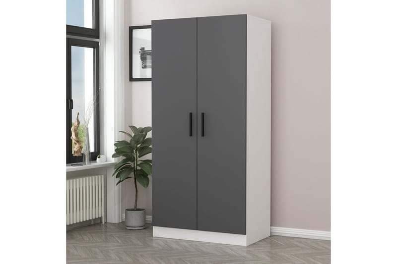 Fruitland Garderobe 90 cm - Hvit - Oppbevaring - Klesoppbevaring - Garderober & garderobesystem