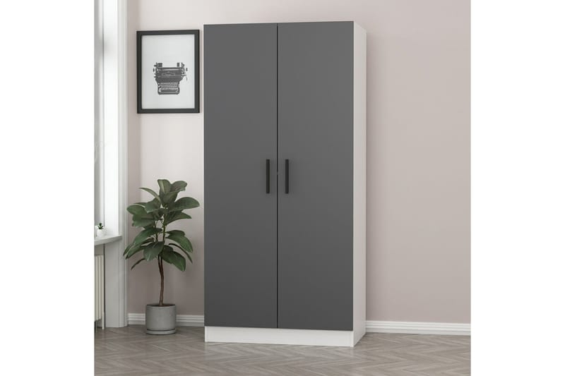 Fruitland Garderobe 90 cm - Hvit - Oppbevaring - Klesoppbevaring - Garderober & garderobesystem