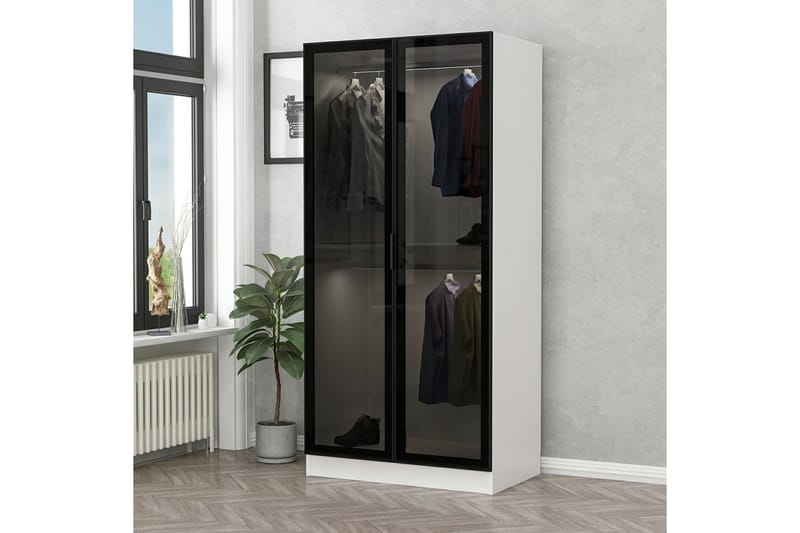 Fruitland Garderobe 90 cm - Hvit - Oppbevaring - Klesoppbevaring - Garderober & garderobesystem