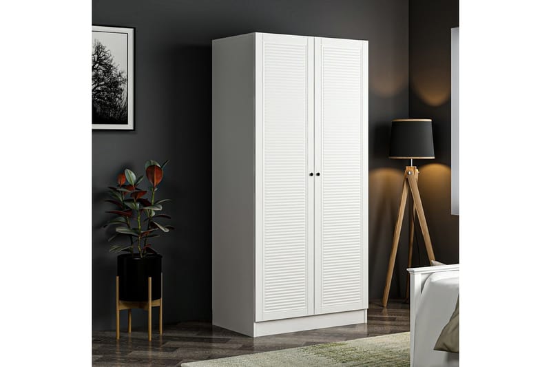 Fruitland Garderobe 90 cm - Hvit - Oppbevaring - Klesoppbevaring - Garderober & garderobesystem