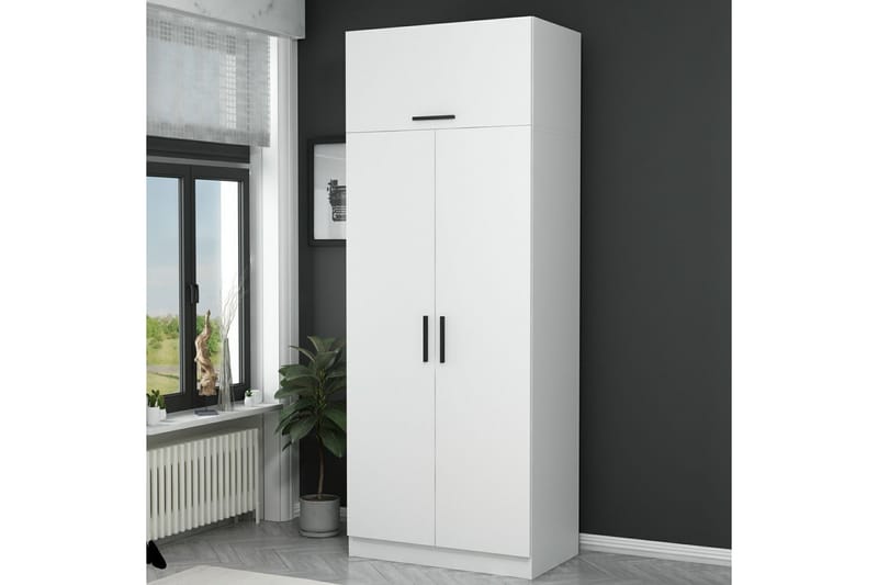 Fruitland Garderobe 90 cm - Hvit - Oppbevaring - Klesoppbevaring - Garderober & garderobesystem