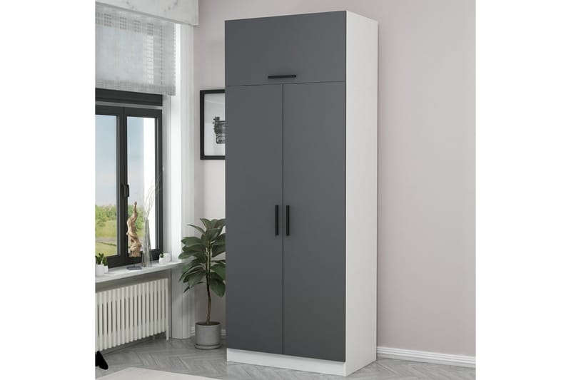 Fruitland Garderobe 90 cm - Hvit - Oppbevaring - Klesoppbevaring - Garderober & garderobesystem