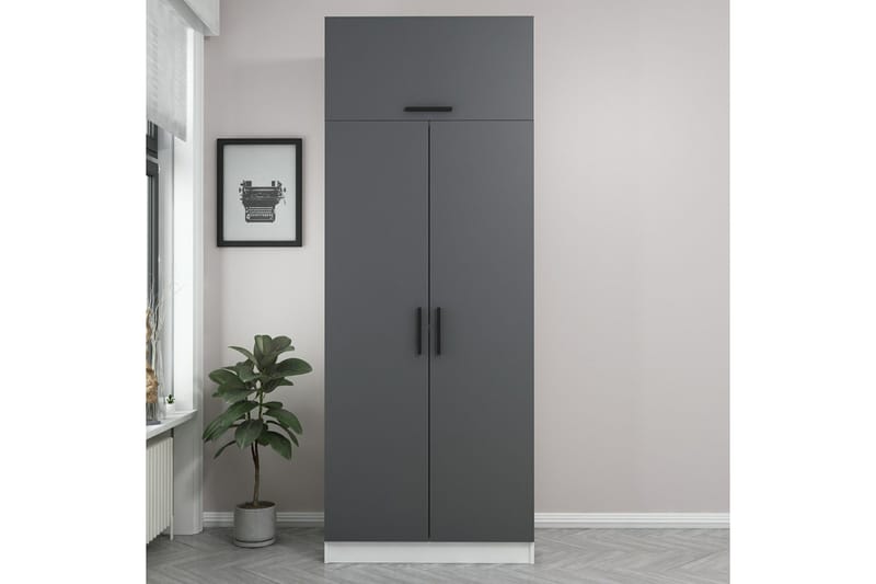 Fruitland Garderobe 90 cm - Hvit - Oppbevaring - Klesoppbevaring - Garderober & garderobesystem