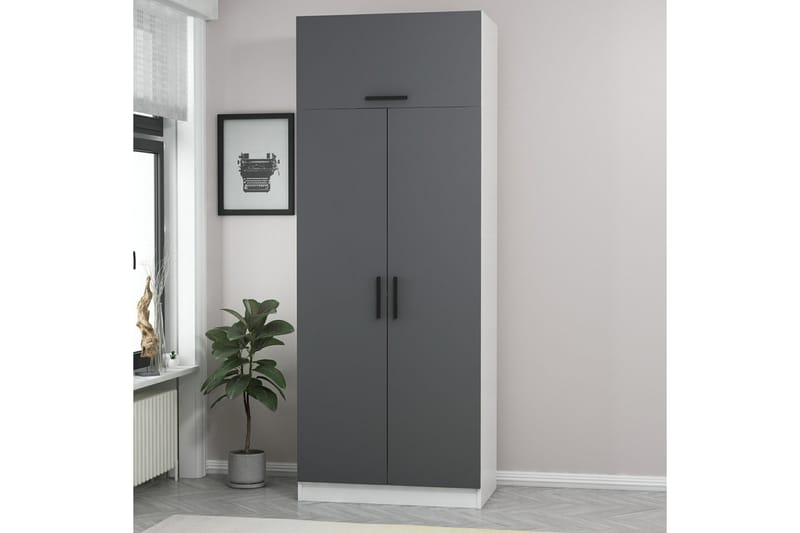 Fruitland Garderobe 90 cm - Hvit - Oppbevaring - Klesoppbevaring - Garderober & garderobesystem