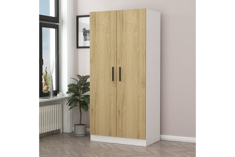 Fruitland Garderobe 90 cm - Valnøtt - Oppbevaring - Klesoppbevaring - Garderober & garderobesystem