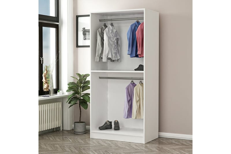 Fruitland Garderobe 90 cm - Valnøtt - Oppbevaring - Klesoppbevaring - Garderober & garderobesystem