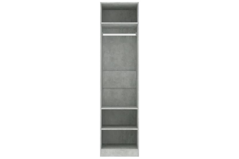 Garderobe betonggrå 50x50x200 cm sponplate - Grå - Oppbevaring - Klesoppbevaring - Garderober & garderobesystem