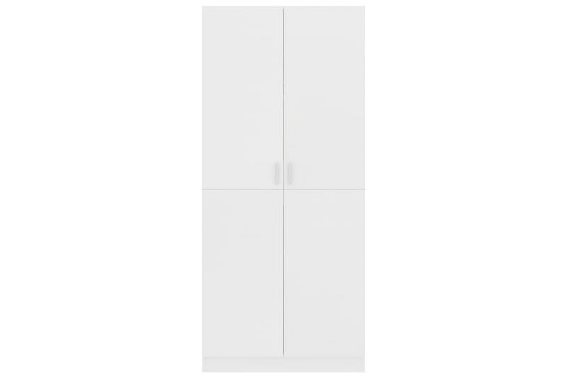 Garderobe hvit 80x52x180 cm sponplate - Oppbevaring - Klesoppbevaring - Garderober & garderobesystem