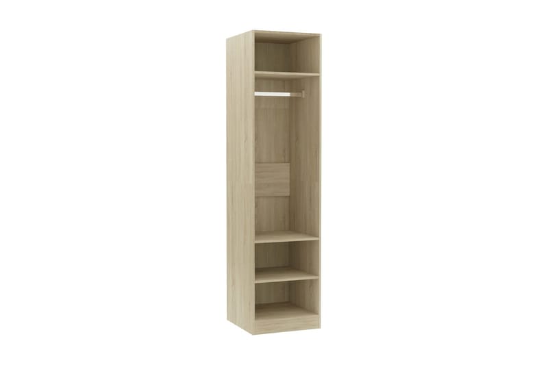 Garderobe sonoma eik 50x50x200 cm sponplate - Brun - Oppbevaring - Klesoppbevaring - Garderober & garderobesystem