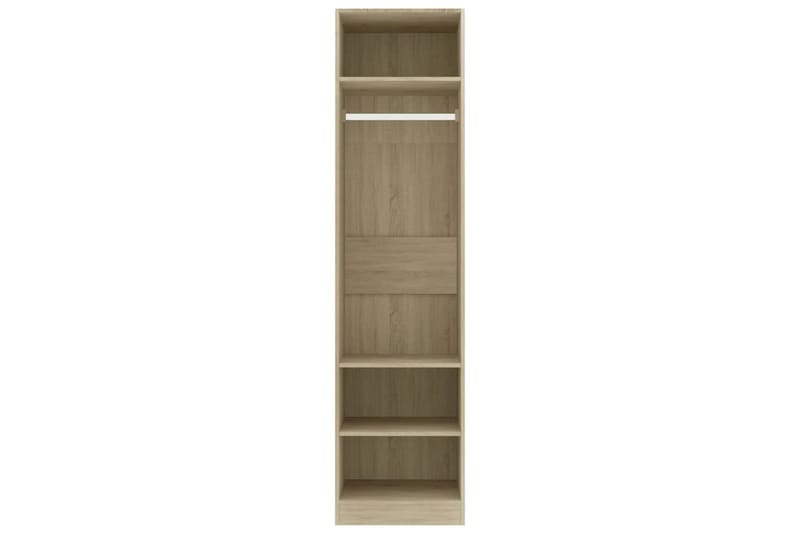 Garderobe sonoma eik 50x50x200 cm sponplate - Brun - Oppbevaring - Klesoppbevaring - Garderober & garderobesystem