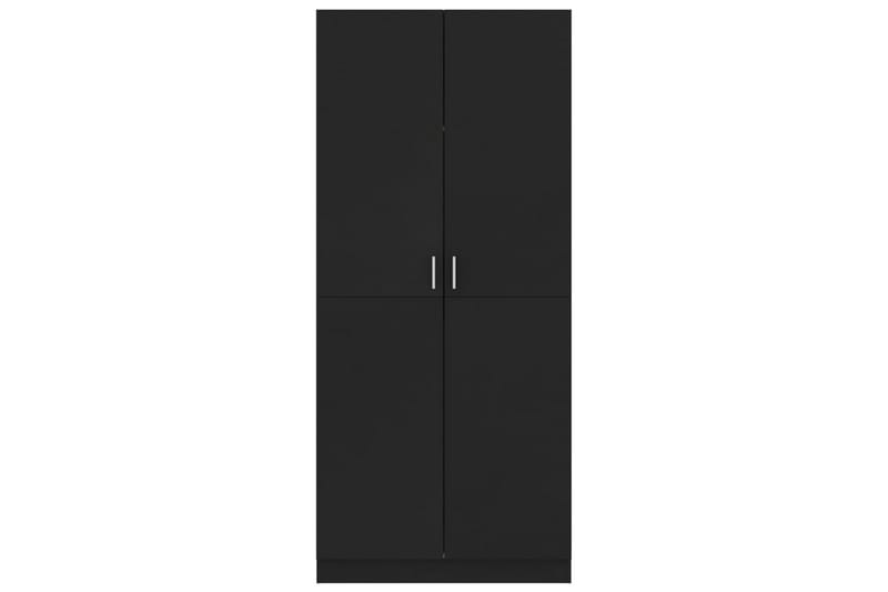 Garderobe svart 80x52x180 cm sponplate - Oppbevaring - Klesoppbevaring - Garderober & garderobesystem