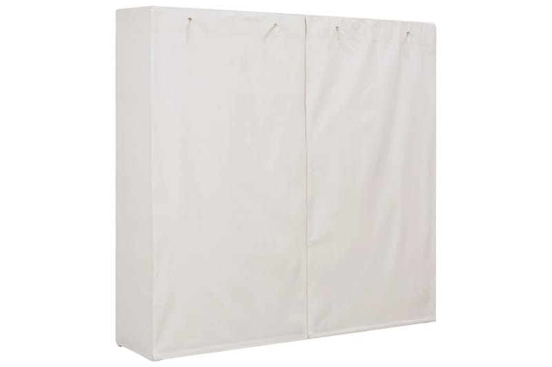 Garderobeskap hvit 173x40x170 cm stoff - Oppbevaring - Klesoppbevaring - Garderober & garderobesystem