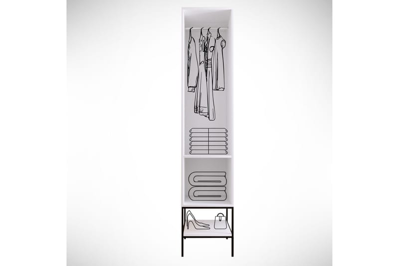 Elesham Garderobe 50x42 - Hvit - Oppbevaring - Klesoppbevaring - Garderober & garderobesystem - Garderobeskap & klesskap