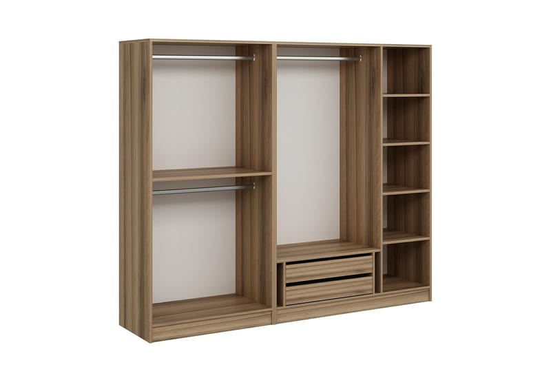 Fruitland Garderobe 225 cm - Brun - Oppbevaring - Klesoppbevaring - Garderober & garderobesystem - Garderobeskap & klesskap