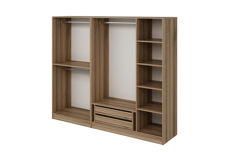 Fruitland Garderobe 225 cm - Brun - Oppbevaring - Klesoppbevaring - Garderober & garderobesystem - Garderobeskap & klesskap