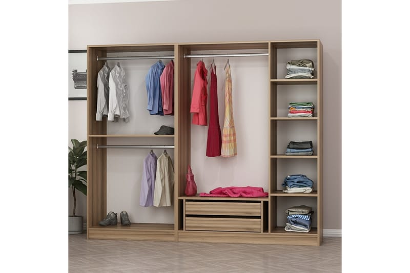 Fruitland Garderobe 225 cm - Brun - Garderobeskap & klesskap