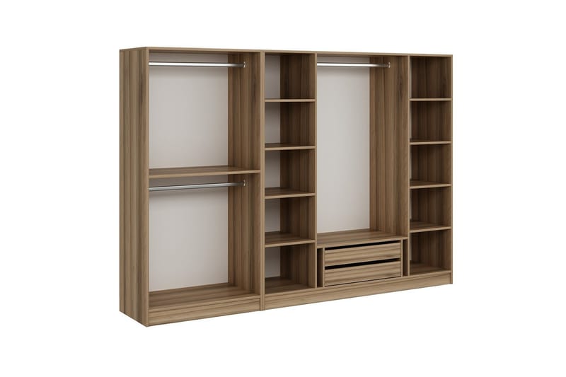 Fruitland Garderobe 270 cm - Brun - Oppbevaring - Klesoppbevaring - Garderober & garderobesystem - Garderobeskap & klesskap