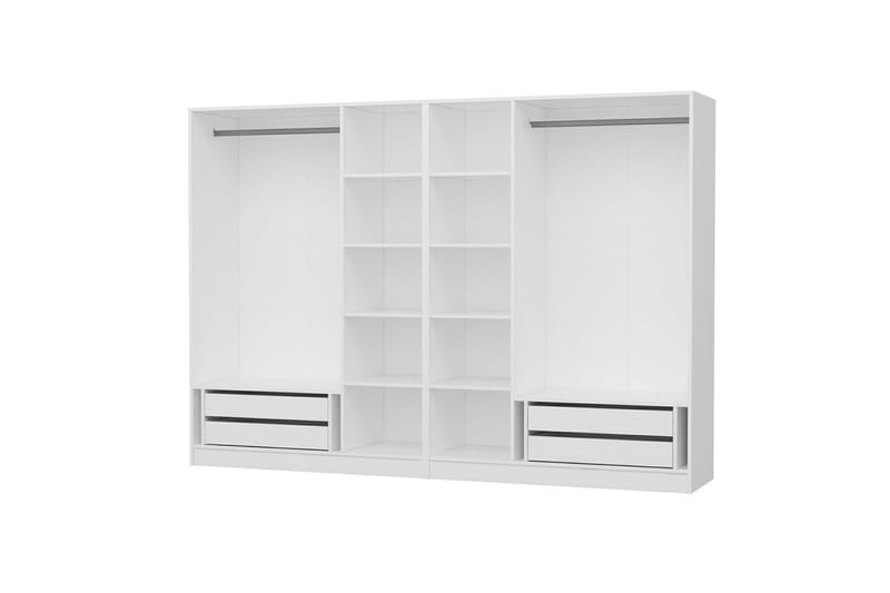 Fruitland Garderobe 270 cm - Hvit - Oppbevaring - Klesoppbevaring - Garderober & garderobesystem - Garderobeskap & klesskap