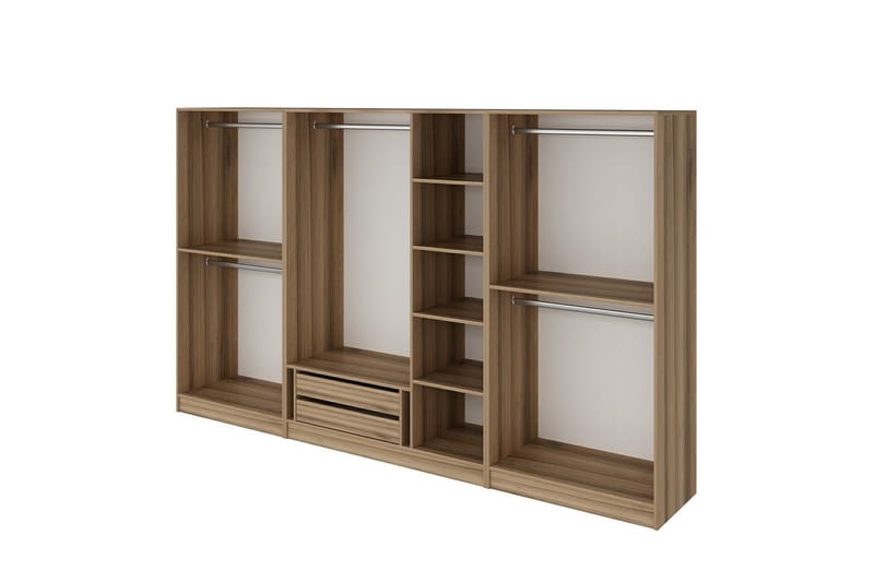 Fruitland Garderobe 315 cm - Brun - Oppbevaring - Klesoppbevaring - Garderober & garderobesystem - Garderobeskap & klesskap