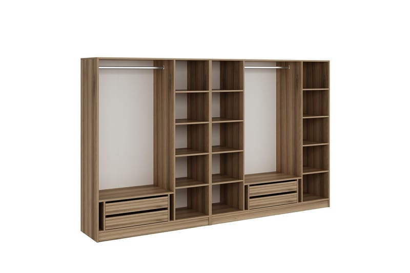 Fruitland Garderobe 315 cm - Brun - Oppbevaring - Klesoppbevaring - Garderober & garderobesystem - Garderobeskap & klesskap